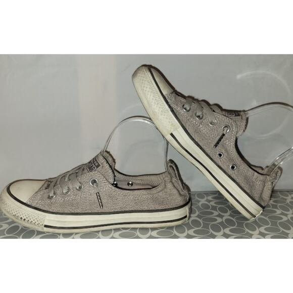 Womens‎ Converse Khaki Eyelet Stretch Laceup size 8 - Picture 4 of 6